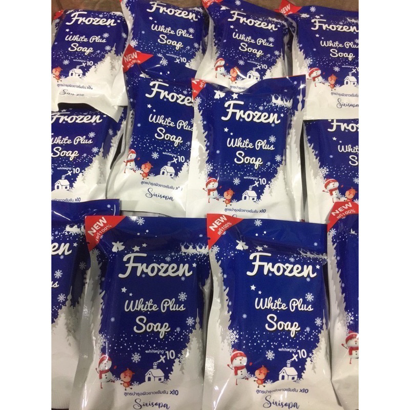 สบู่โฟรเซ่นไวท์พลัสโซฟ-ซอง80g