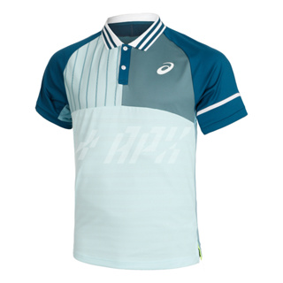 Asics เสื้อเทนนิสผู้ชาย Mens Match Polo-Shirt | Aquamarine ( 2041A272-405 )