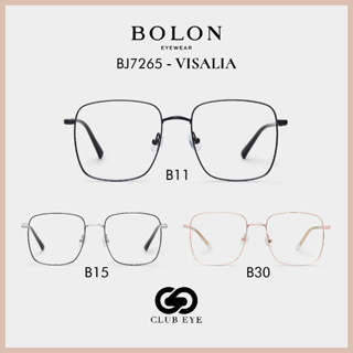 BOLON กรอบแว่นสายตา โบลอน รุ่น VISALIA BJ7265 ทรงสี่เหลี่ยม [SS23ของแท้ มีประกัน]