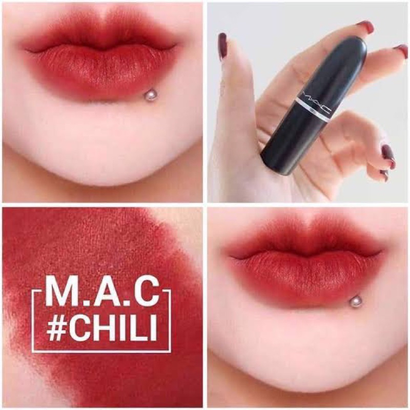 MAC Lipstick #602 CHILI แท้ 100% ของใหม่ | Shopee Thailand