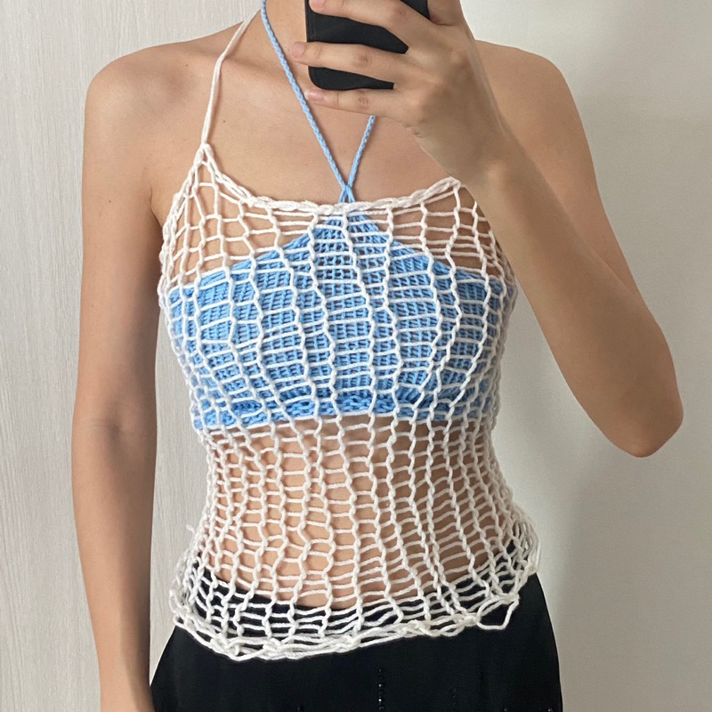 Lacy Lace Top Loose - 💛🤍 Shopee Thailand
