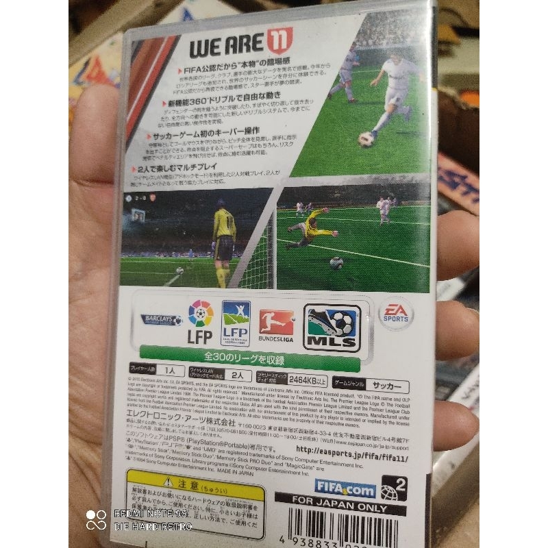 แผ่นแท้-fifa-11-psp-สภาพดี-ใช้งานได้ปกติ-เกมส์ฟุตบอล-แบบพกพา-ที่สนุก