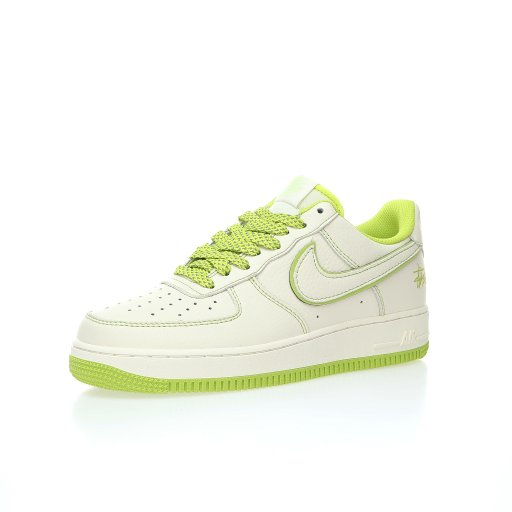 st-ssy-x-nike-air-force-1-07-low-milk-white-apple-green-รองเท้าผ้าใบลำลอง-un1635-888