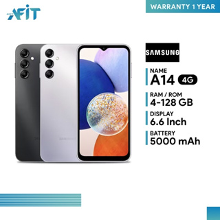 Samsung Galaxy A14 (4+128GB) 4G l 5G หน้าจอขนาด 6.6 นิ้ว Android 13 One UI 5.0 กล้องหลัก 50 MP ll ประกันศูนย์ไทย 1 ปี