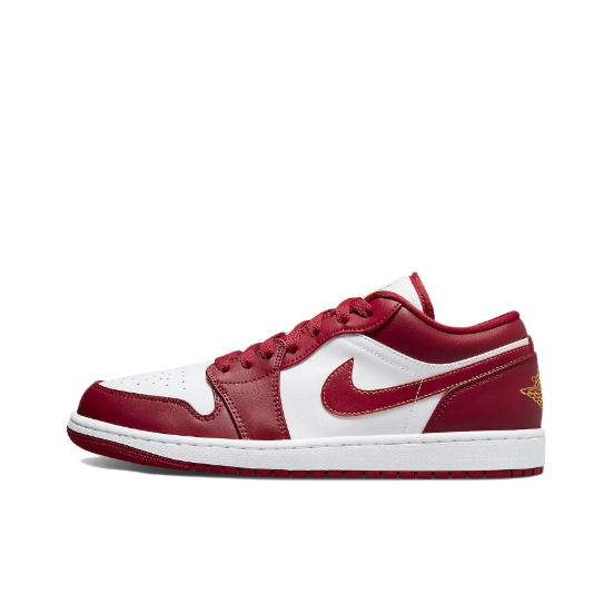 air-jordan-1-low-cardinal-low-top-รองเท้าบาสเก็ตบอลย้อนยุค-สีขาว-สีแดง