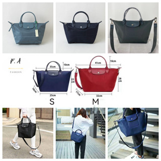 F.A พร้อมส่ง แท 100 % New Longchamp LePliage Classic women bag  กระเป๋าถือ ที่จับสั้น กระเป๋าสะพาย ขนาดกลางและขนาดเล็ก