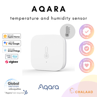 Aqara Temperature and Humidity Sensor เซ็นเซอร์วัดอุณหภูมิและความชื้น แจ้งเตือนผ่านมือถือ รองรับ Apple HomeKit