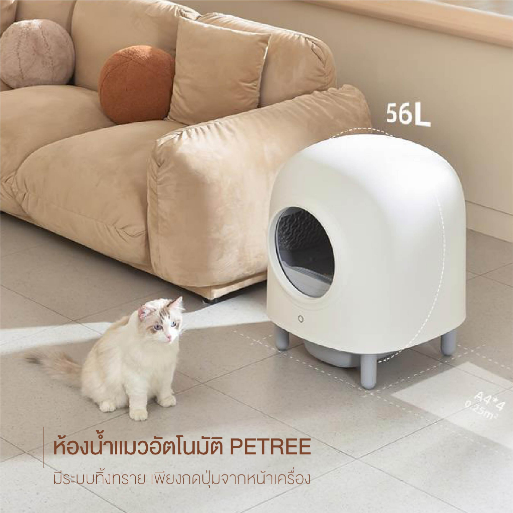 pando-cat-litter-box-ห้องน้ำแมวอัตโนมัติ-ห้องน้ำแมว-เชื่อมต่อแอพได้