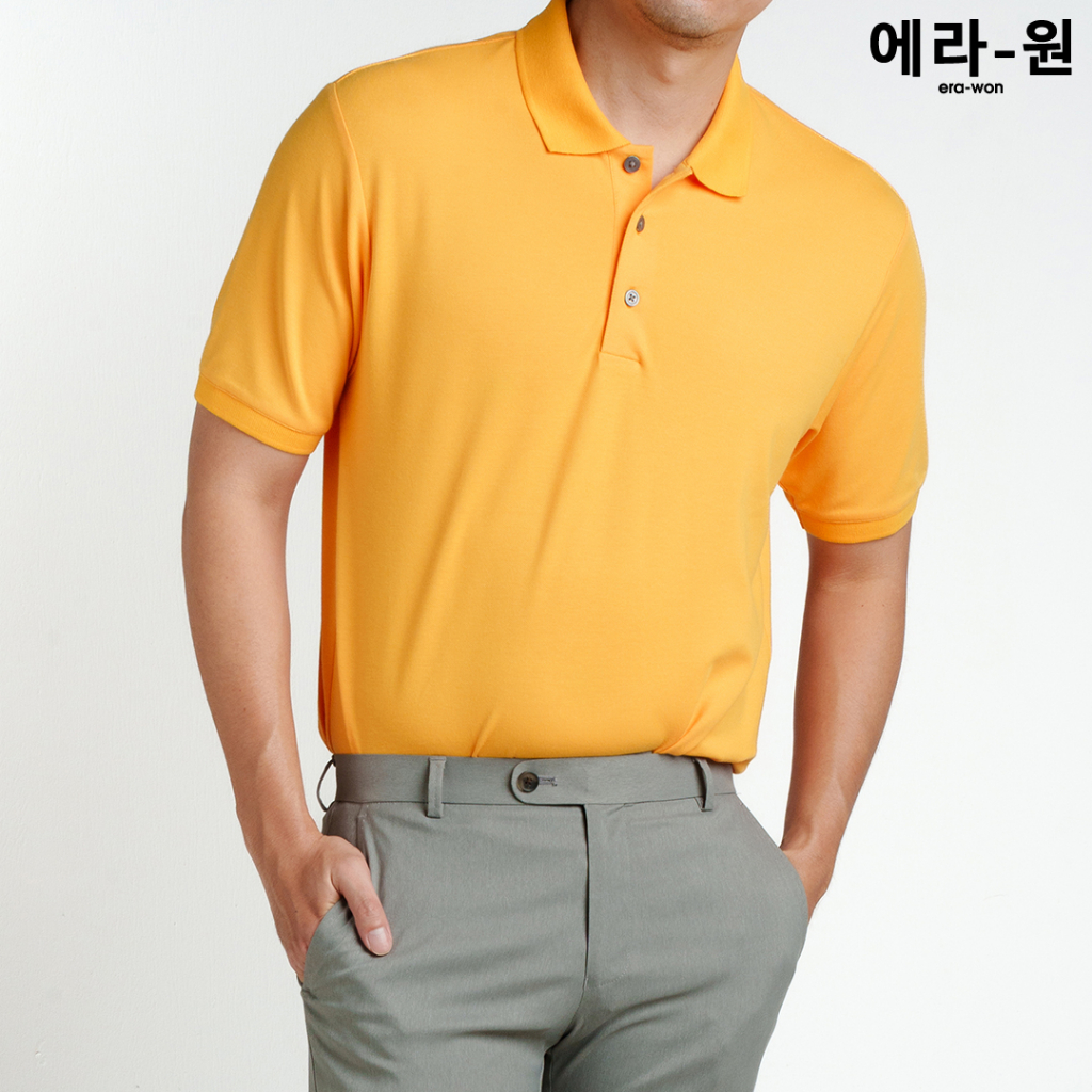 era-won-เสื้อโปโล-แขนสั้น-ทรงสลิม-polo-shirt-สี-yellow