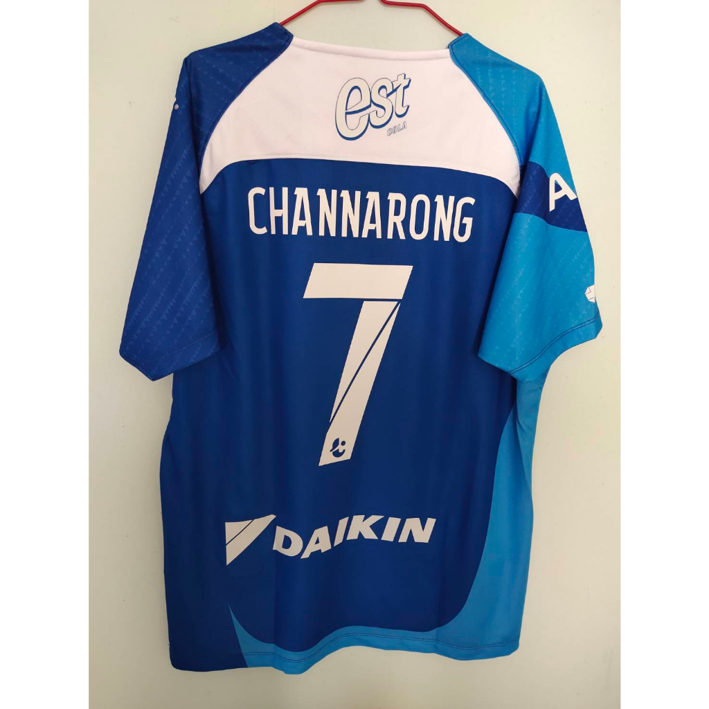 chonburi-fc-เสื้อแข่งพรีซีซั่นชลบุรี-3xl-อก-46-ลอตสอง-ป้ายห้อยเสื้อ-ของใหม่-เบอร์ชื่อแบบทรานเฟอร์สวยๆ