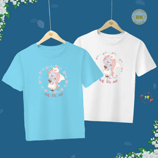 เสื้อวันแม่ สกรีนลาย หนูรักแม่ M19 เนื้อผ้า โพลีเอสเตอร์100% คมชัดตรงปก Bkhappykids