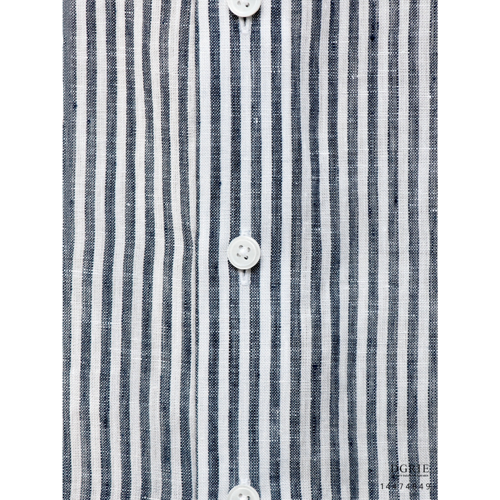 egyptian-linen-navy-amp-white-n-y-stipe-0-5cm-shirt-เสื้อเชิ้ตลินินอียิปต์ลายทางสีกรม-ขาว