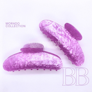 กิ๊บหนีบผมอะคริลิคสีม่วงขนาด 10.5 cm กิ๊บติดผม Morado Collection (พร้อมส่ง)