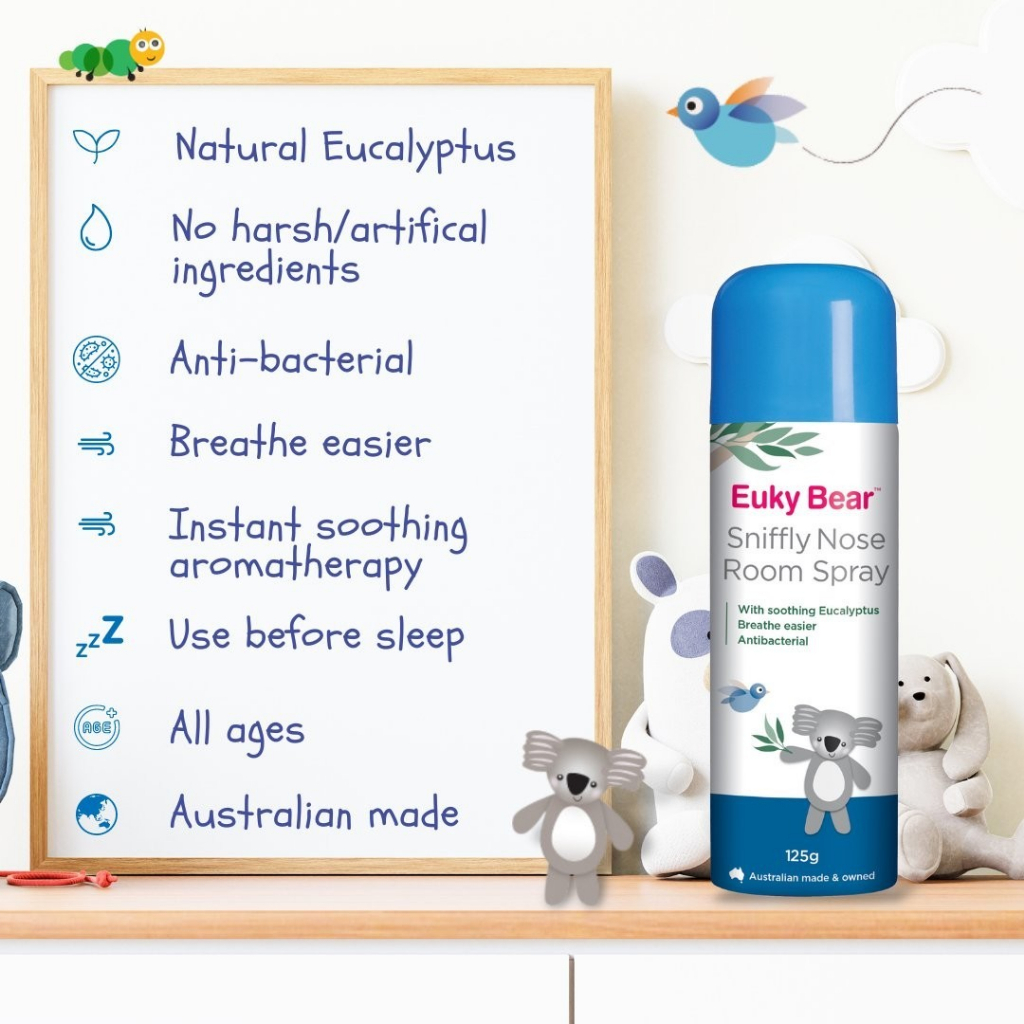 euky-bear-sniffly-nose-room-spray-125g-สเปรย์ปรับอากาศ-ดับกลิ่น-แก้คัดจมูก-สเปรย์นอนหลับ-สเปรย์ยูคาลิปตัส