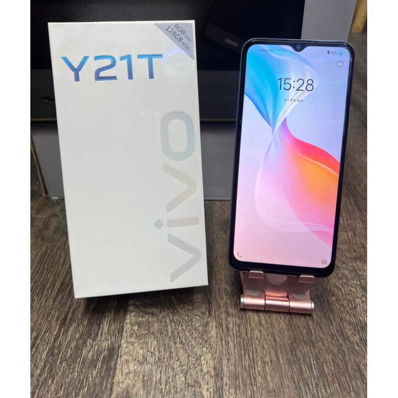 มือสอง-vivo-y21t-ram6-128-ประกันเดินแล้ว-แบตเตอรี่5000mahกล้องหลัง13-2mpตำหนิจากศูนย์เครื่องศูนย์ไทยประกันร้าน1เดือน