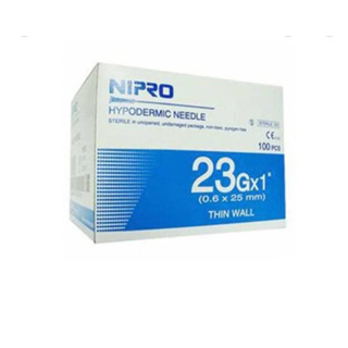 Nipro เบอร์ 23x1 นิ้ว แบบยกกล่อง 100 ชิ้น