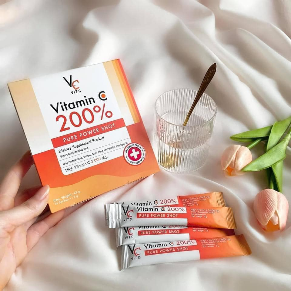 วิตามินซีเพียว-น้องฉัตร-vc-vit-c-vitamin-c-200-ต่อต้านอนุมูลอิสระ-ลดการเกิดริ้วรอย-และช่วยให้ผิวพรรณเปล่งปลั่ง