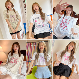 Live66# เสื้อ Collection บัลเล่ อก 32-50 มีสีขาว สีครีม เเละเสื้อครอป พร้อมส่ง Dream Big Tshirt