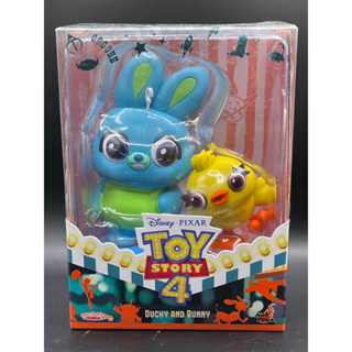 Hot Toys Cosbaby TOY STORY 4 Ducky &amp; Bunny (สติ๊กเกอร์ผฝากล่องหลุด)