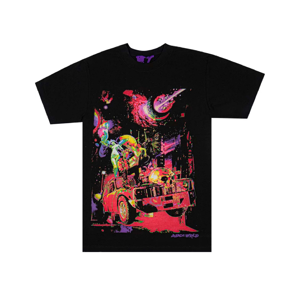Juice Wrld X Vlone Galaxy Tshirt (BLACK) Shopee Thailand