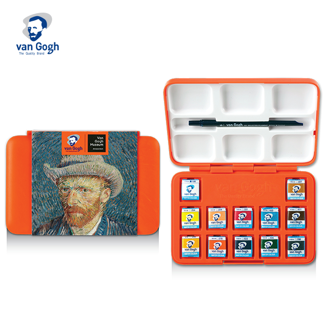 van-gogh-ชุดสีน้ำเค้ก-vangogh-museum-12สี-watercolor-set