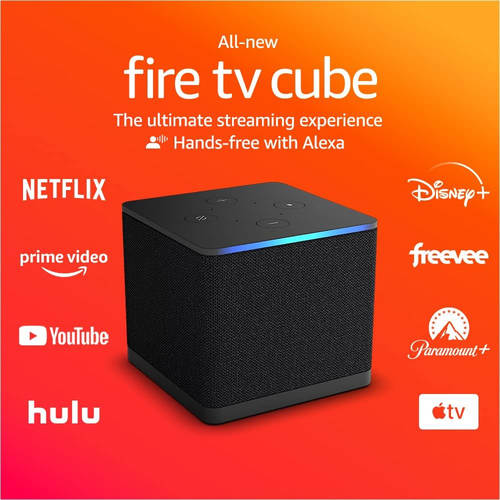 Amazon Fire TV Cube (3rd Gen) , Hands-free streaming device with