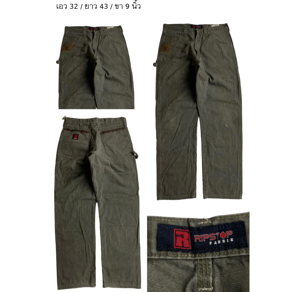 rigg-work-wear-wrangler-กางเกงทรงช่างมือสอง-size-32