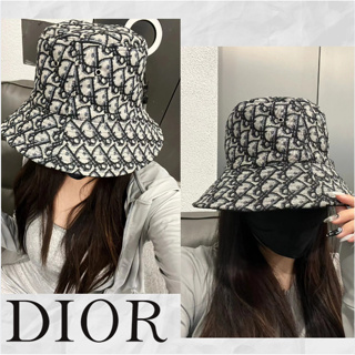 ดิออร์ Dior/TEDDY-D หมวกบัคเก็ตปีกแคบสองด้าน/หมวกชาวประมง