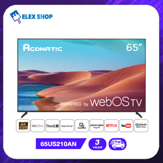 New WebOS TV  Aconatic LED WebOS TV (Wee 2.0) 4K UHD HDR Smart TV สมาร์ททีวี ขนาด 65 นิ้ว รุ่น 65US210AN ประกัน 3 ปี