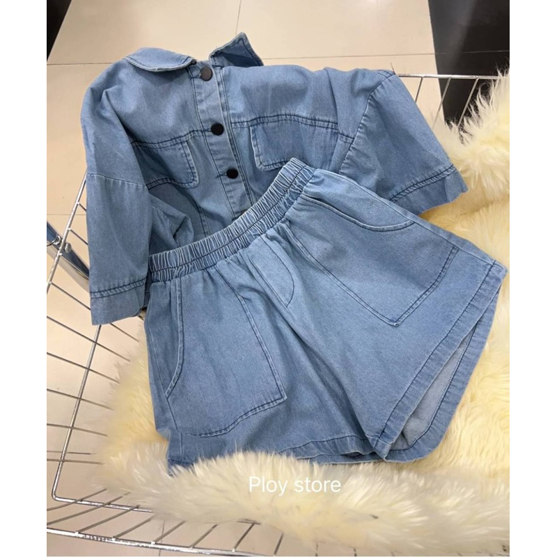 เซ็ทยีนส์-สุดเก๋-งานจริงน่ารักมากกก-พร้อมส่ง