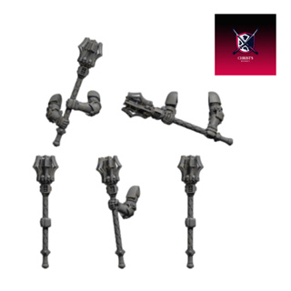 Grimdark scifi miniatures parts Long Power Mauls01