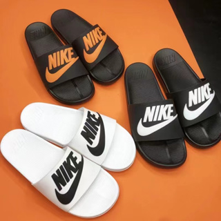 Nike รองเท้าแตะแฟชั่นสไตล์ลำลองสำหรับผู้ชายคุณภาพสูงน้ำหนักเบากันลื่น