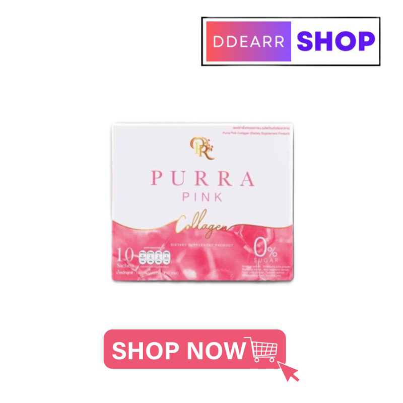 สินค้าแท้-เพอร์ร่าพิ้งค์-purrapink-collagen-คุณมาช่า-1กล่อง-10ซอง