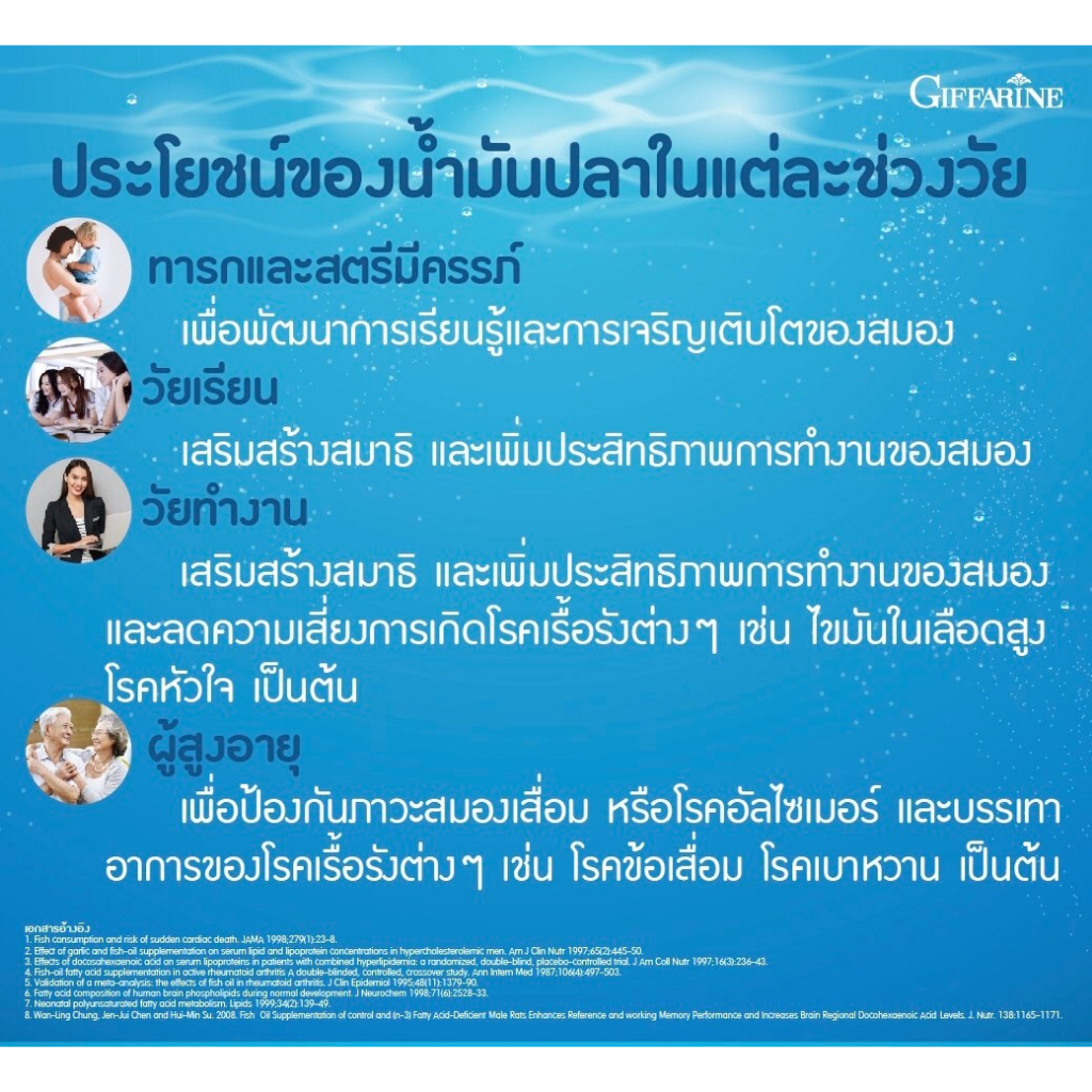 น้ำมันปลา-กิฟฟารีน-fish-oil-giffarine-น้ำมันตับปลา-ทานได้ทุกเพศทุกวัย