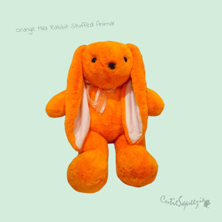 ตุ๊กตากระต่ายมิร่า สีส้ม ปักรูปหัวใจ Orange Mila Rabbit Stuffed Animal