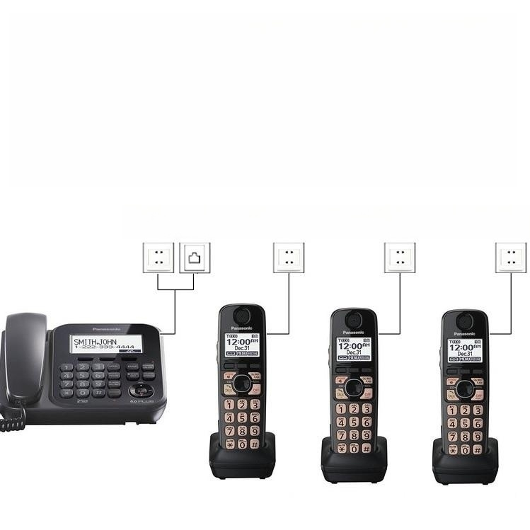 dect6-0โฮมออฟฟิศโทรศัพท์ไร้สายดิจิตอล-panasonic-นำเข้าเครื่องย่อยไร้สาย-kc-tg4771b