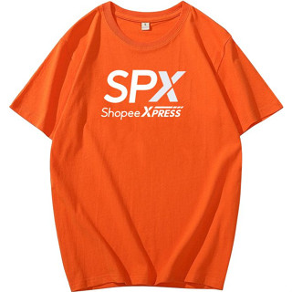 เสื้อยืดคอกลมแขนสั้น spx เสื้อยืดพนักงาน ใส่สบาย เนื้อผ้านุ่ม