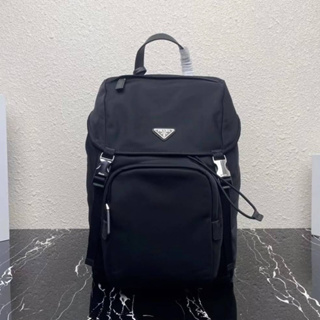 กระเป๋าเป้พร้อมส่ง#pralogo-plaque multi-pocket backpackเทพ