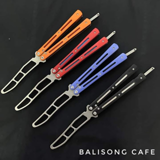 ลดพิเศษ! 50% Balisong มีดควง บาลิซอง Trainer Mirror A แถมซองผ้า