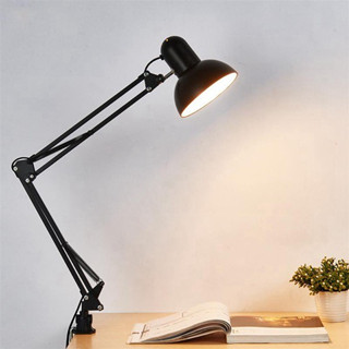 โคมไฟ โคมไฟหนีบโต๊ะ โคมไฟเขียนแบบ ปรับระดับได้รอบทิศทาง รุ่น Table Reading lamp Adjustable clip E27 60W championcheap