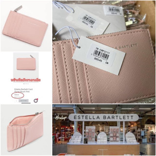 กระเป๋าใส่บัตร 𝐄𝐬𝐭𝐞𝐥𝐥𝐚 𝐁𝐚𝐫𝐭𝐥𝐞𝐭𝐭 Card Purse Blush Pink #ของแท้ 100%