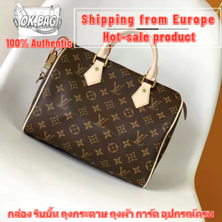 👜หลุยส์วิตตอง Louis Vuitton Speedy 25 30 35 Shoulder bag กระเป๋า สุภาพสตรี/กระเป๋าสะพายไหล่