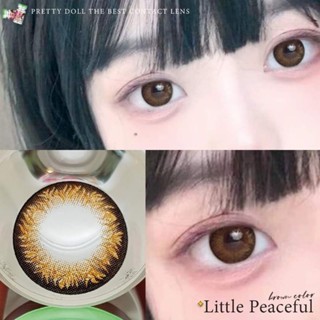 คอนแทคเลนส์ รุ่น Peaceful สีเทา/ตาล Gray/Brown มีค่าสายตา (0.00)-(-6.00) เปลี่ยนแทนทุกเดือน