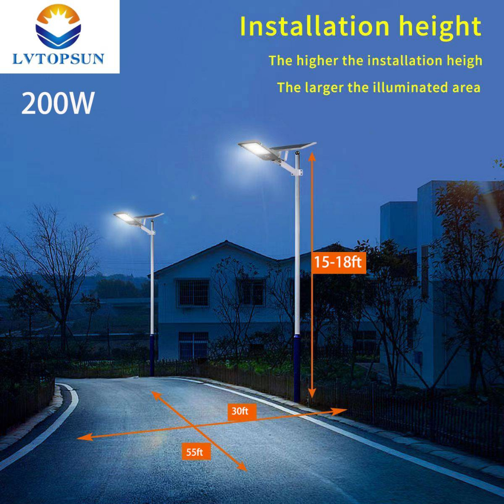 โคมไฟถนน-solarcell-lvtopsun-ขนาด-200และ300วัตต์-รับประกัน-1-ปี-เหมาะใช้พื้นทีไม่มีไฟฟ้า-และต้องการประหยัดค่าไฟฟ้า