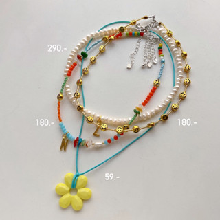 สร้อยคอลูกปัดพร้อมส่ง(ราคาต่อ1เส้น)