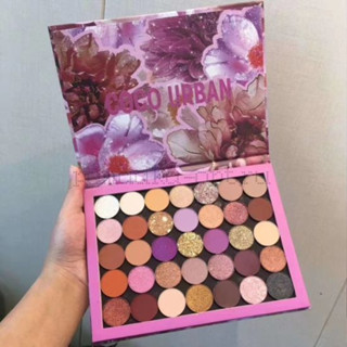 อายแชโดว์ 35 สี เม็ดสีแน่น ติดทนนาน กันน้ำ Coco Urban  35 shades colors Palette No.2861