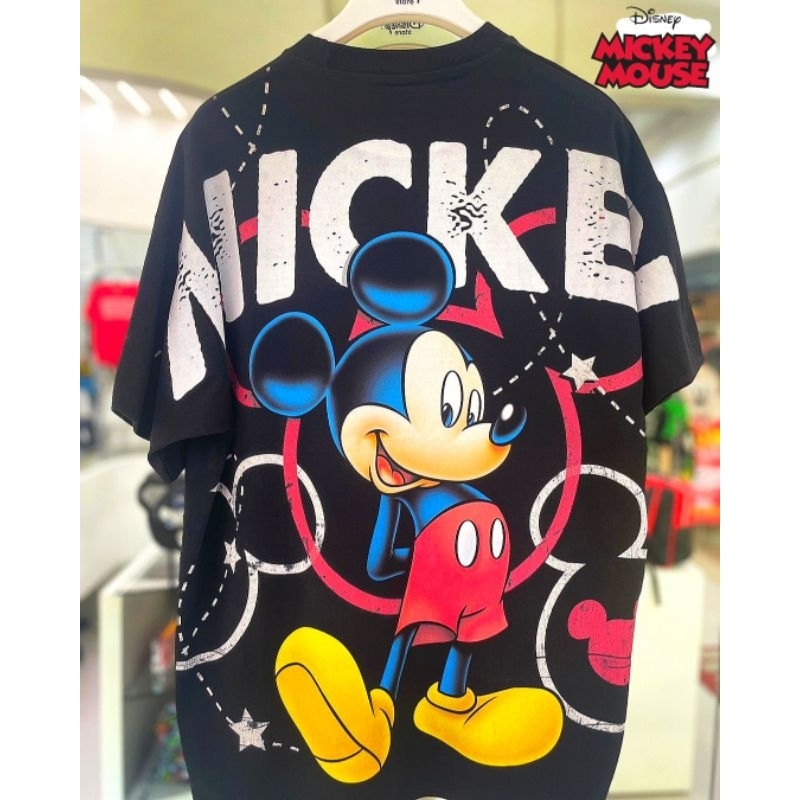 เสื้อovp-ลาย-mickey-mouse-วินเทจ90-ตะเข็บเดี่ยว-สีดำ-mop-002