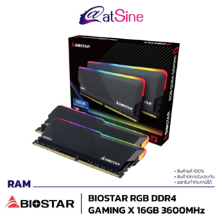 [11.11 BIG SALE] RAM Biostar 16 Gb Gaming X RGB DDR4 Bus 3600MHz