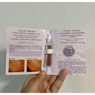 Oskia Violet Water 3ml+Violet Water Clearing Cleanser 2ml