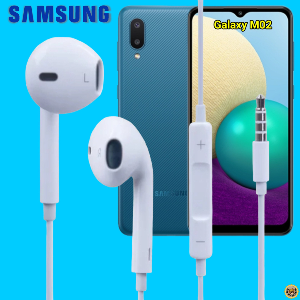 หูฟัง-สมอลทอล์ค-samsung-3-5-mm-aux-ทรงเรเดียน-สวมใส่สบาย-ซัมซุง-m02-และทุกรุ่น-เสียงดี-เบสนุ่มแน่น-ควบคุมระดับเสียง